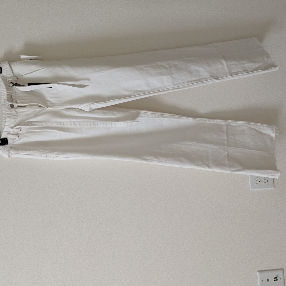 J Brand pants, size 24, Tie waist pants, the color white